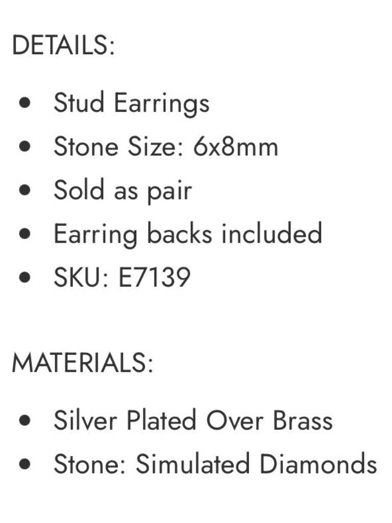 Melinda Maria Isla 8mm Stud Earrings - Nwt - Gorgeous! — image 7 of 7